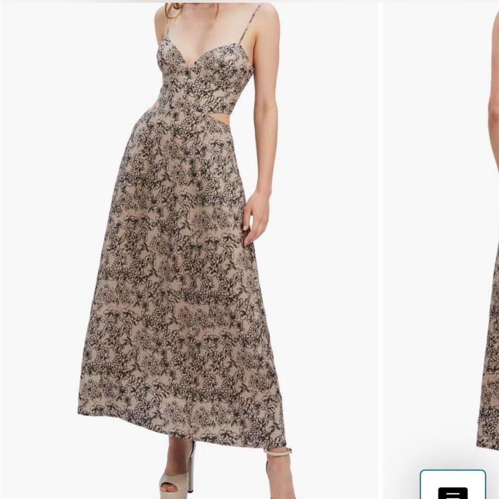 Bardot Floral Print Maxi Dress
